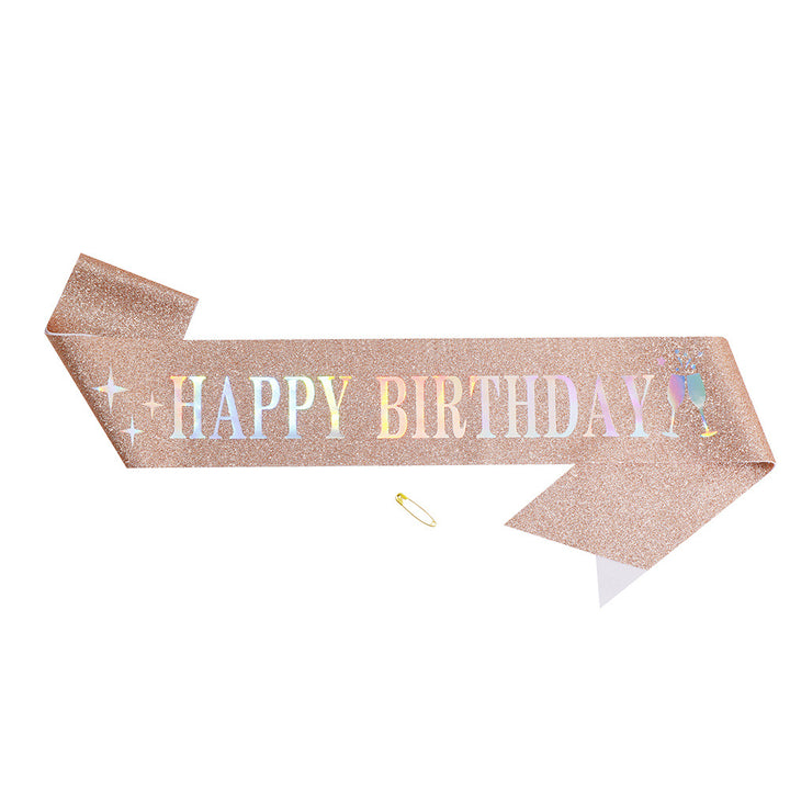 Women Funkenkrone with "Happy Birthday" lettering Bowlift