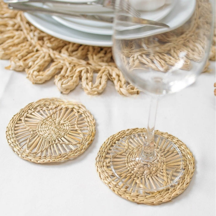 Handcrafted Natural Fiber Coasters Bowlift