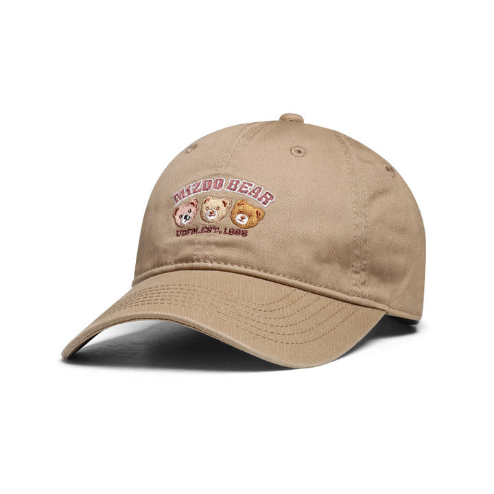 Women playful cotton cap with embroidered animal design Bowlift