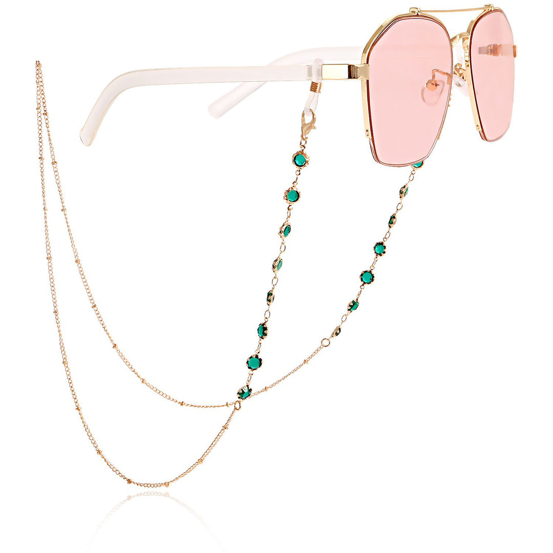 Stylish Sunglasses with Decorative Chain Bowlift