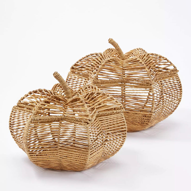 Handcrafted fruit basket in pumpkin design Bowlift