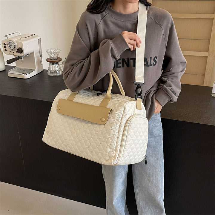 Quilted Travel Duffle Bag Bowlift