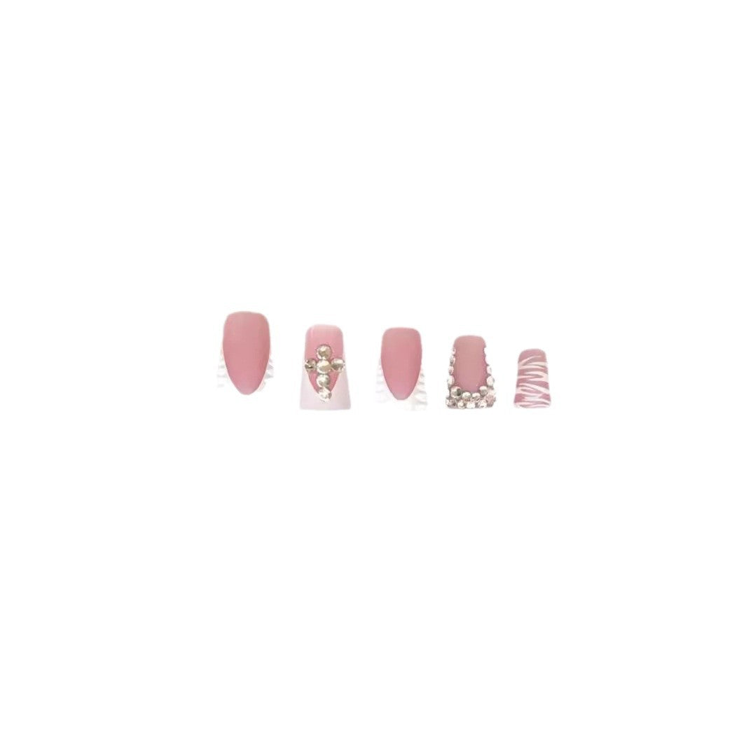 3D Decorative Rhinestone Nail Extensions Bowlift