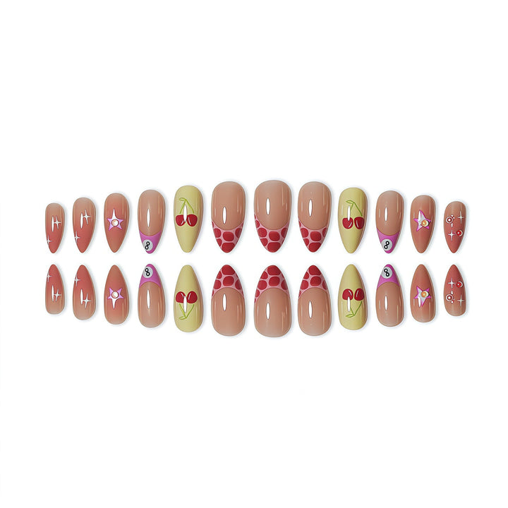 Artistic Fruit-Inspired Press-On Nail Art Bowlift