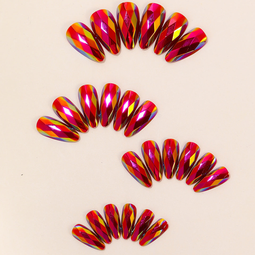 Artistic Faceted Nail Art Extensions Bowlift