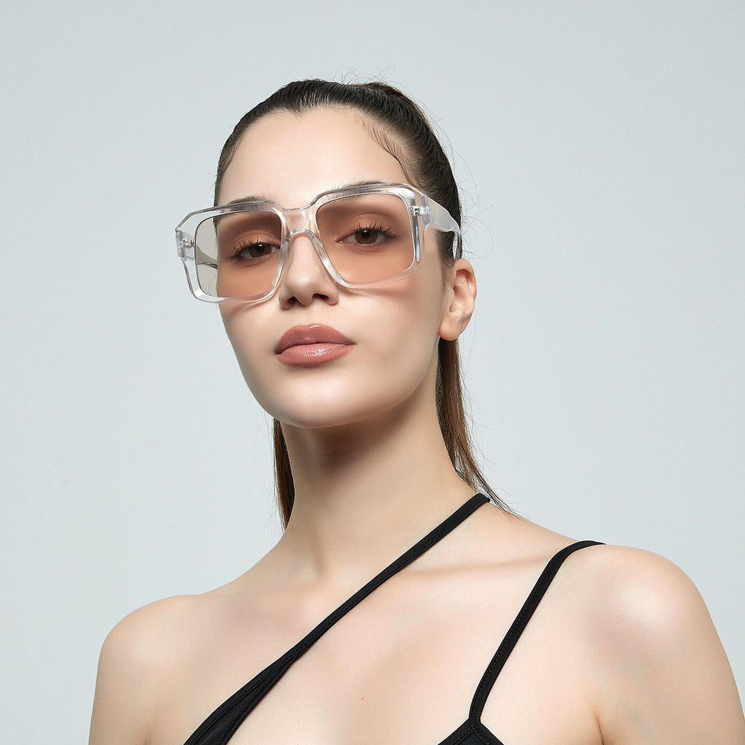 Women's stylish square sunglasses in modern tortoiseshell design Bowlift