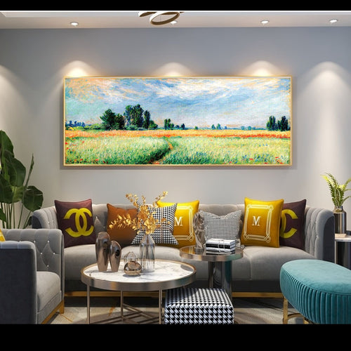 Large Landscape Framed Canvas Art