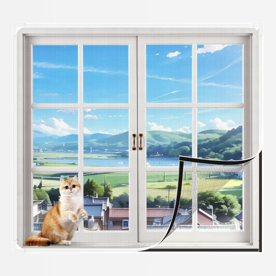Magnetic Mesh Window Screen Bowlift