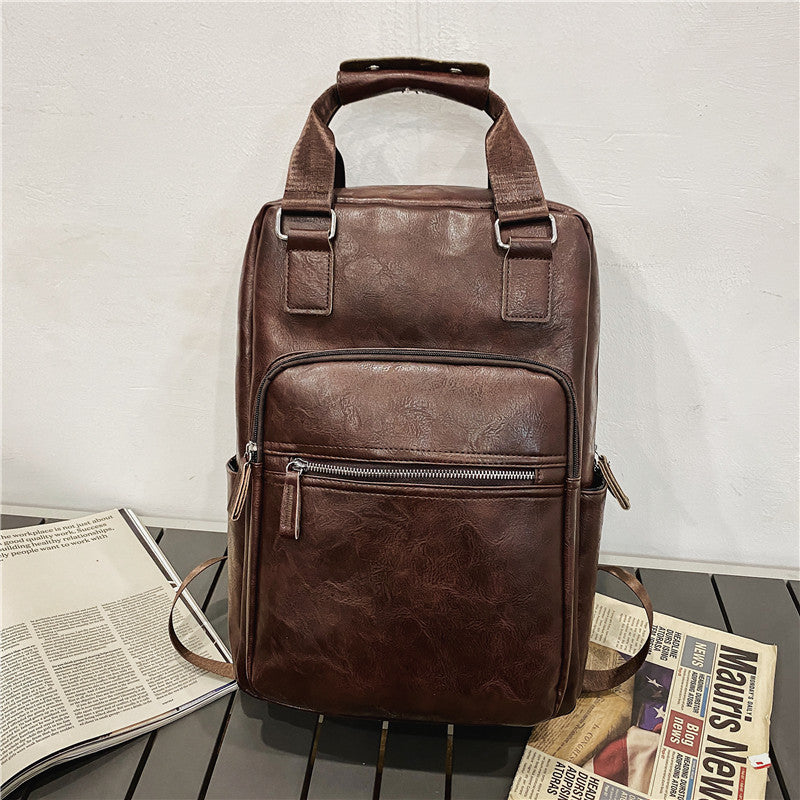Elegant Backpack Made of High-Quality Leather Bowlift