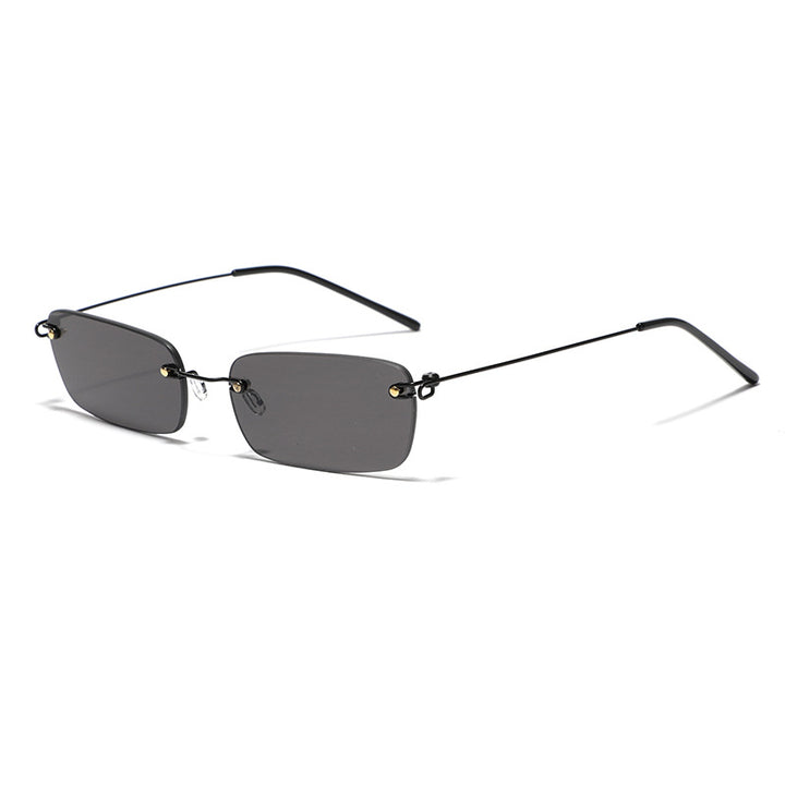 Ladies stylish rectangular sunglasses with high-quality metal frame Bowlift
