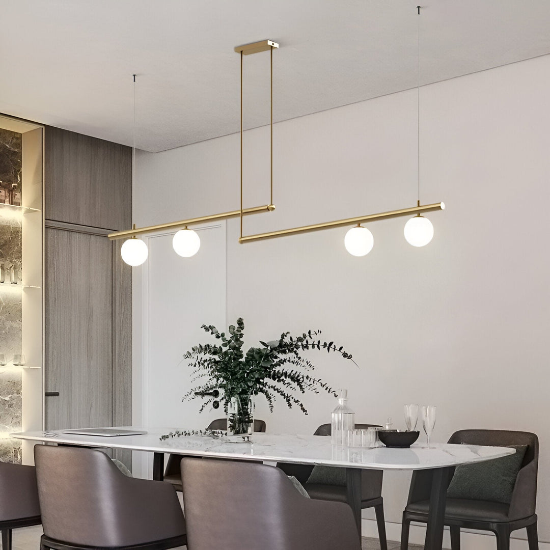 BowLift | Nordic Glass Linear Luxury Pendant Lamp