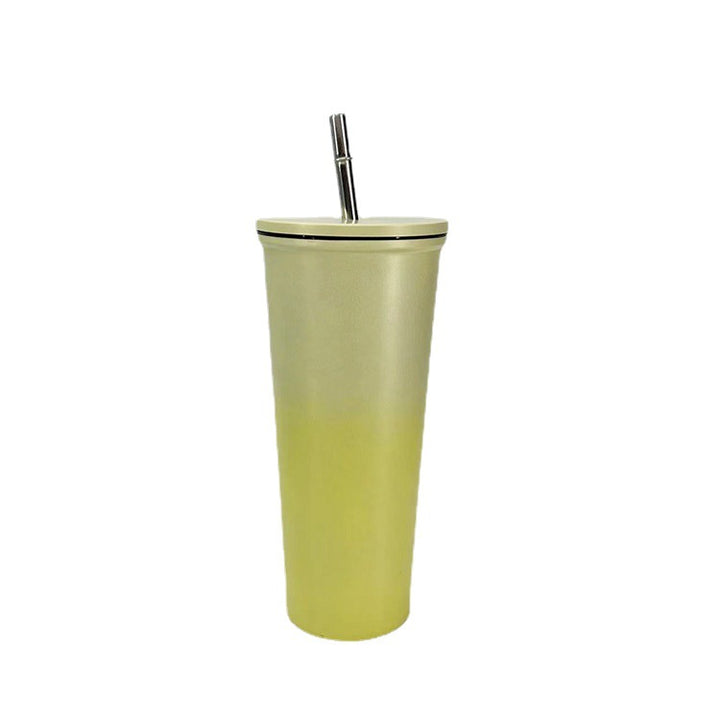 Ladies Drinking Cup with Stainless Steel Straw Bowlift
