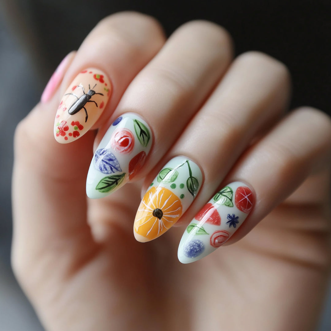 Artfully Designed Stiletto Nails Bowlift