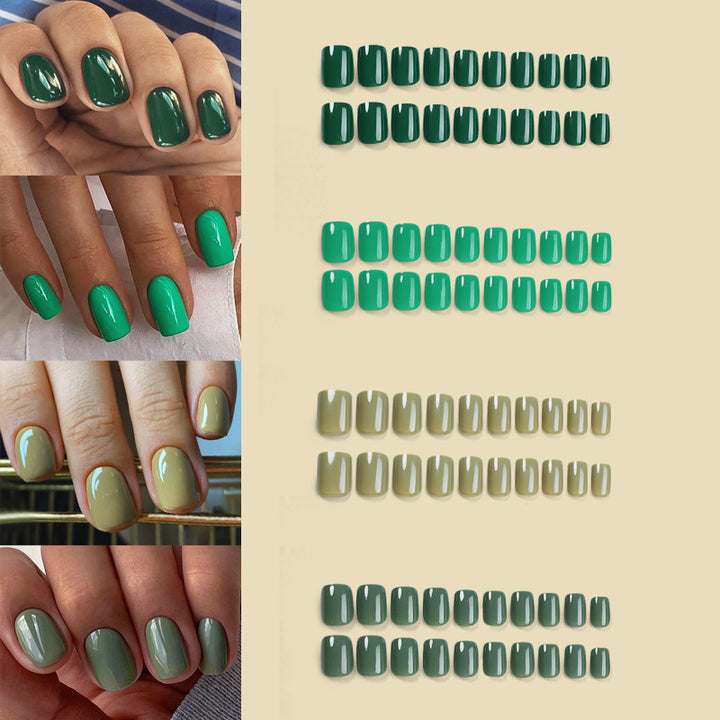 Elegant Press-On Nail Set with Natural Gloss Finish Bowlift