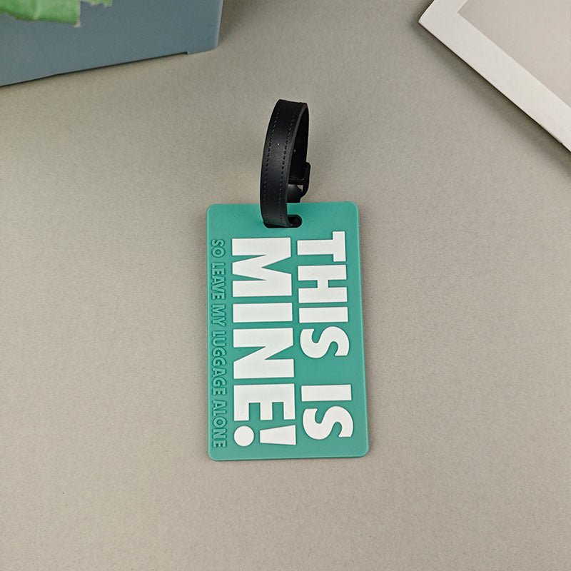 Unisex Luggage Tag with Humorous Message Bowlift