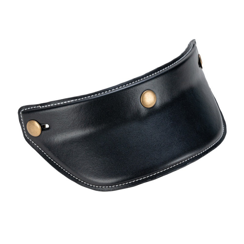 Classic Leather Helmet Visor Bowlift