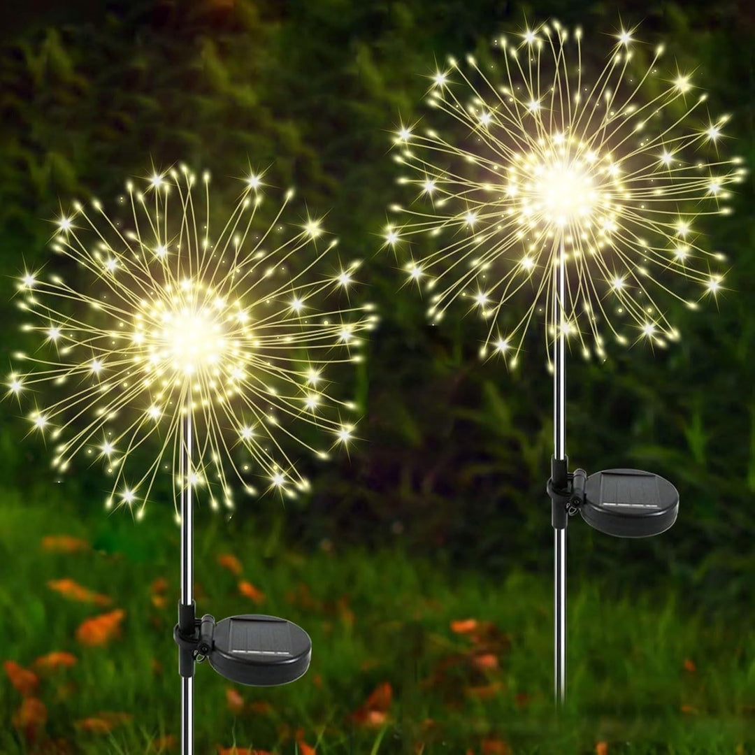 Starburst Solar Garden Stake LED Sparkler Sculpture Bowlift