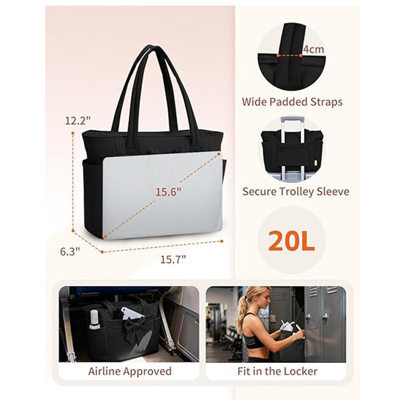 Elegant shopping bag with side pockets Bowlift
