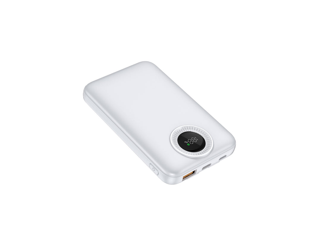 Portable high-performance power bank with inductive charging technology and digital display Bowlift