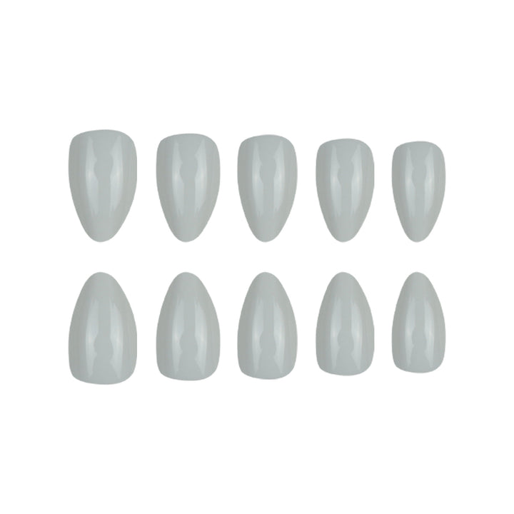 Elegant Glossy Almond-Shaped Press-On Nails Bowlift
