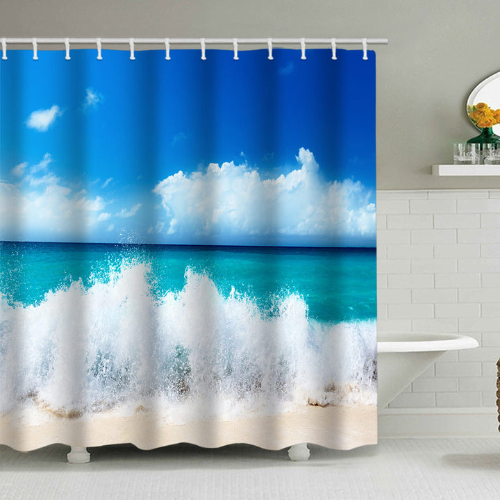 Tropical Oasis Shower Curtain Bowlift
