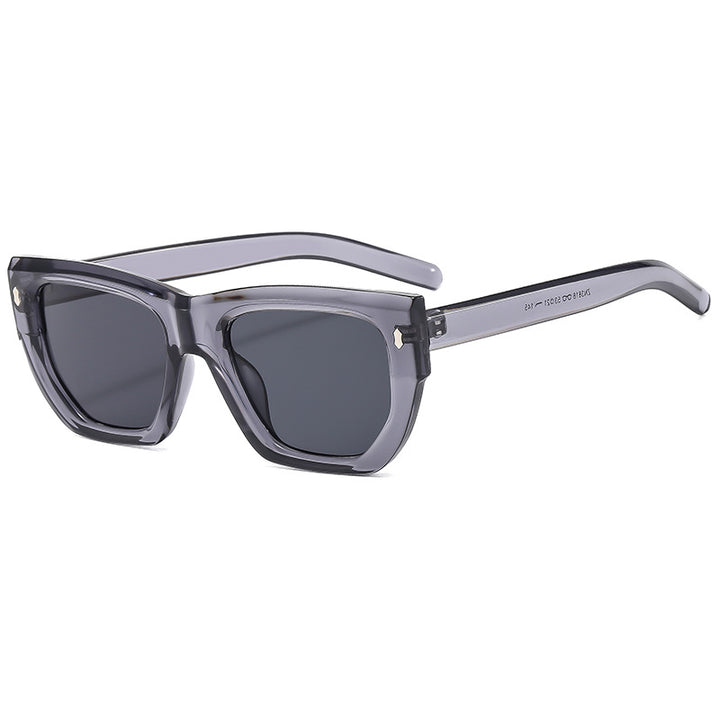Women's designer sunglasses with modern geometric frame and UV protection Bowlift