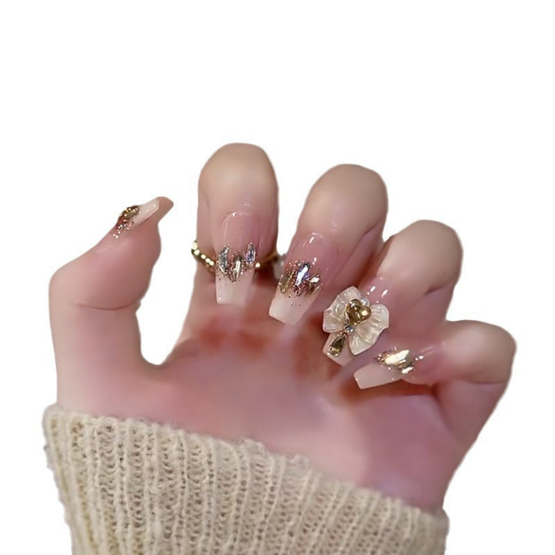 Artificial nails in romantic heart and star design Bowlift