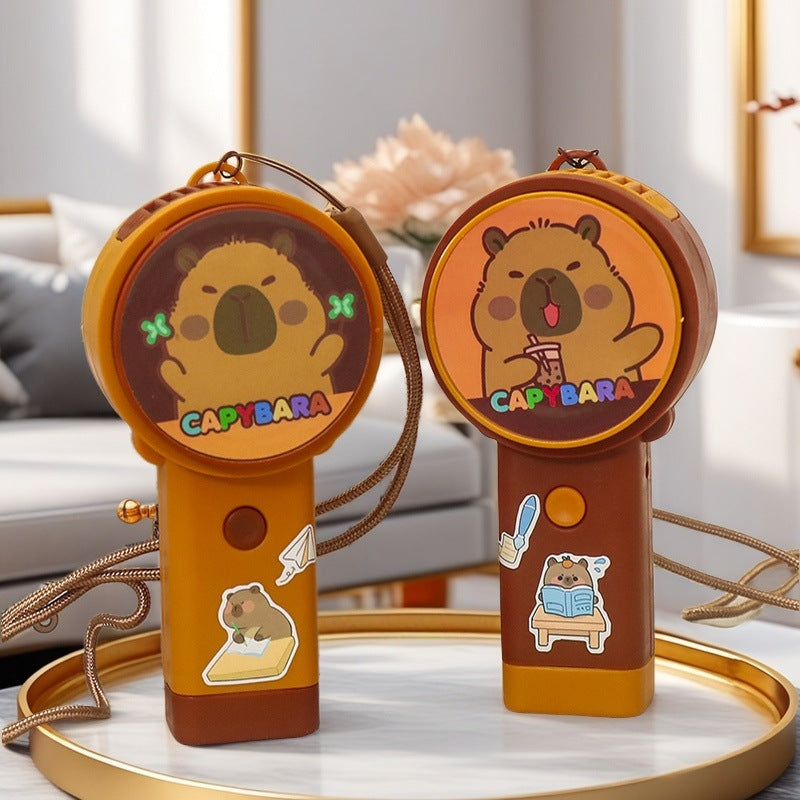 Women Portable Mini Fan with Cute Animal Design Bowlift