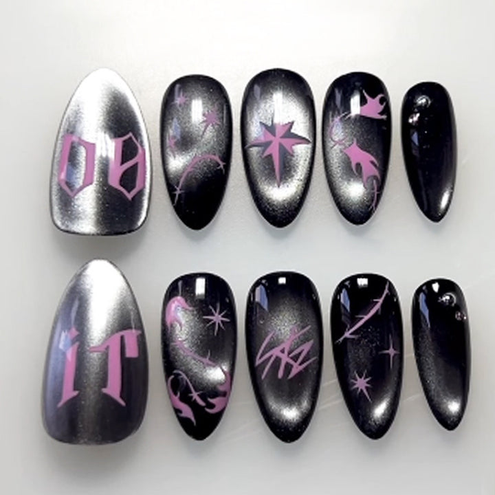 Creative nail art set with mystical designs Bowlift
