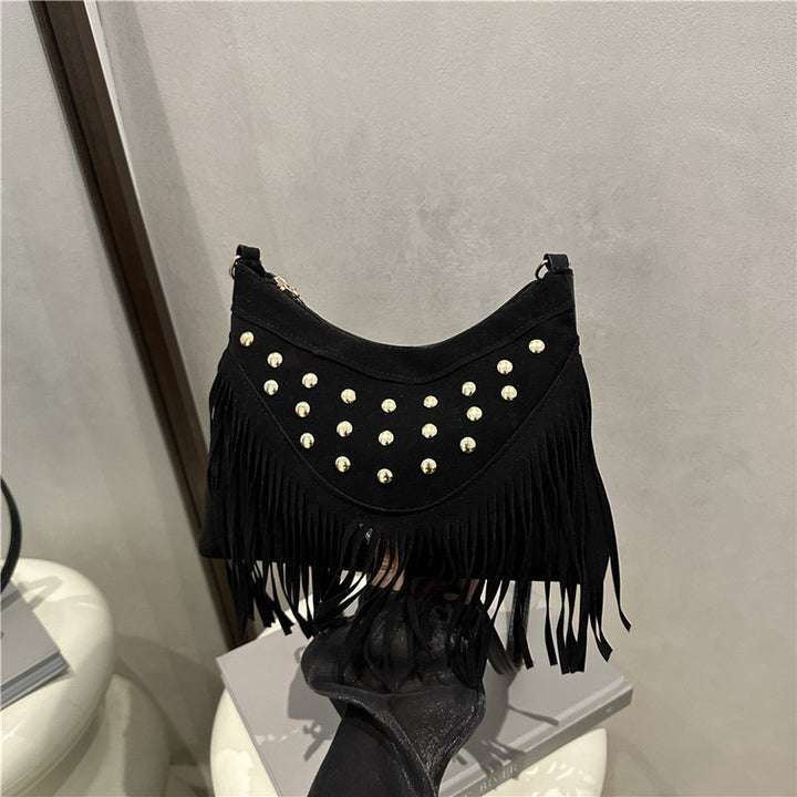 Decorative Fringe Crossbody Bag Bowlift