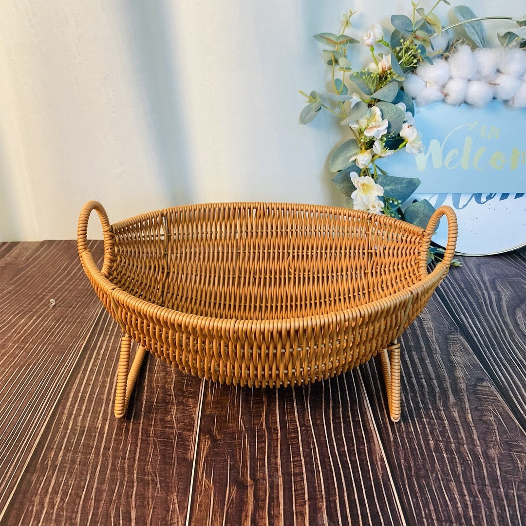 Unisex Designer Storage Basket with Elegant Handles Bowlift