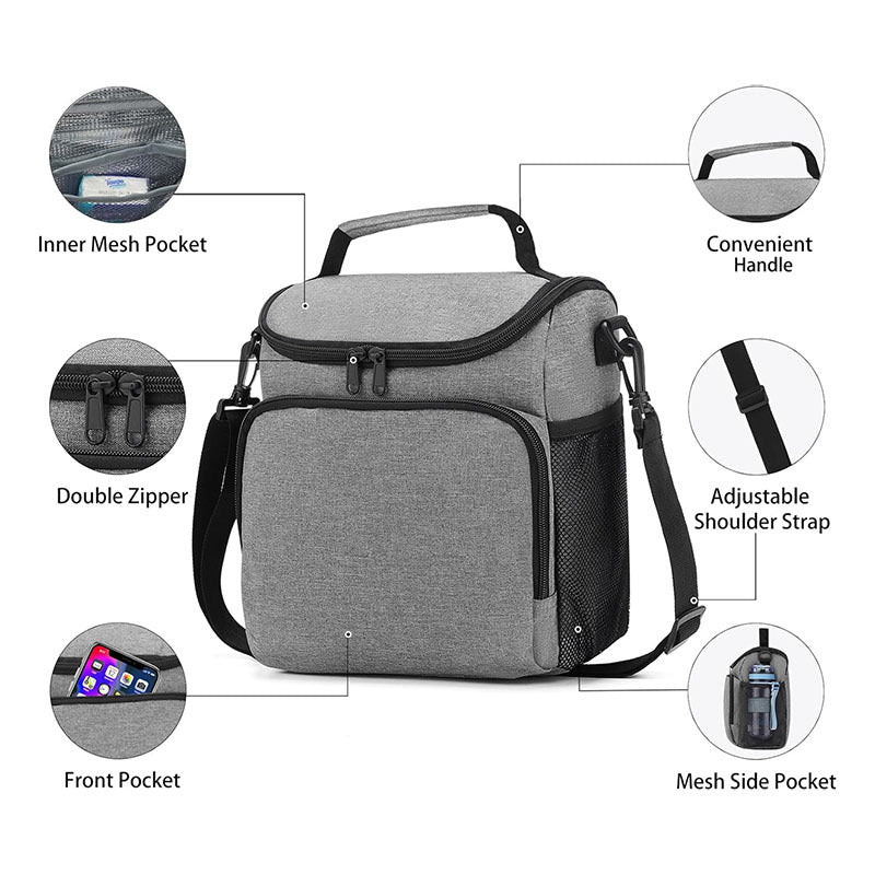 Women's insulated lunch box with multifunctional compartments Bowlift