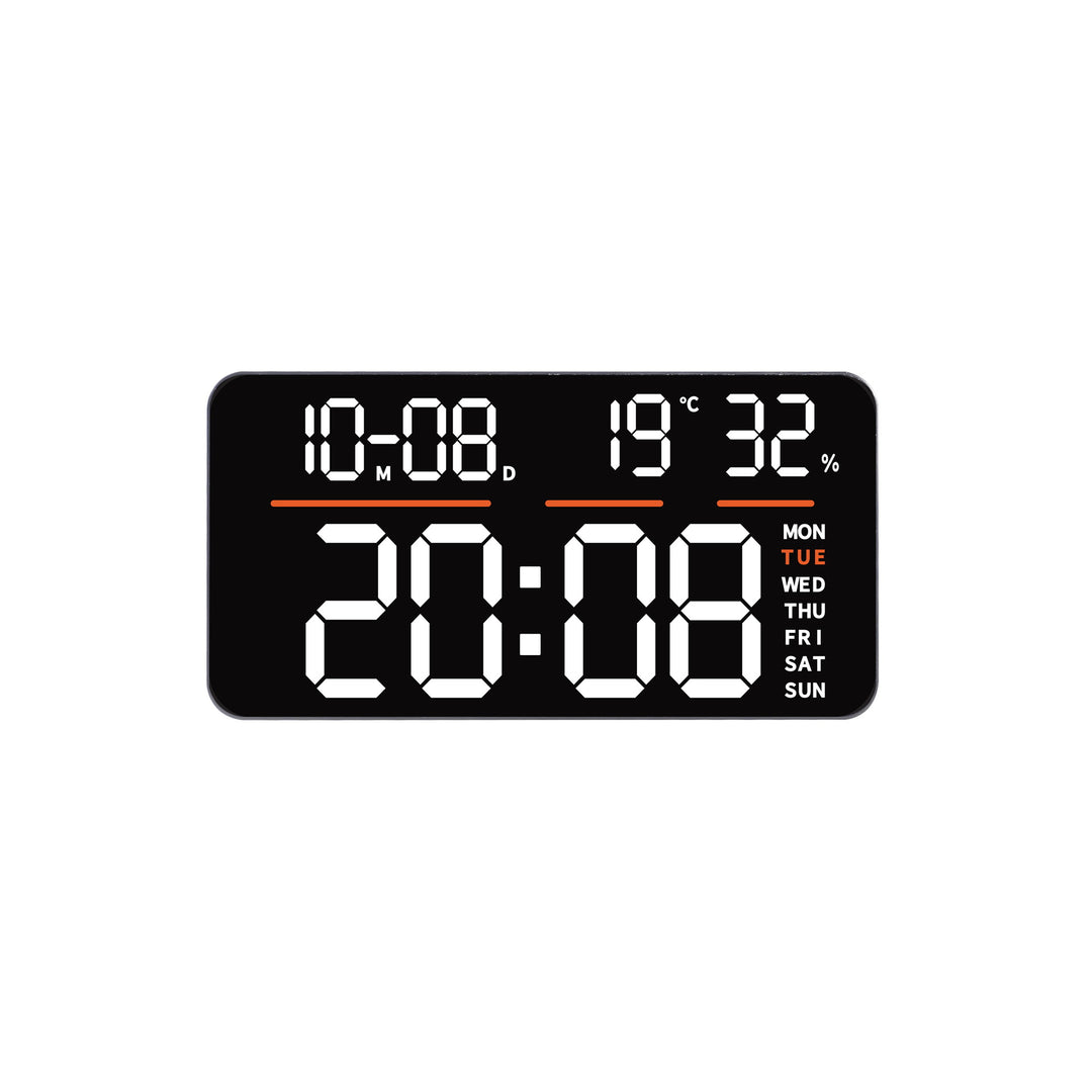 Digital Multifunction Alarm Clock with Temperature and Weather Display Bowlift