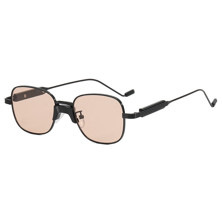 Fashionable Retro Sunglasses with Square Frame Bowlift