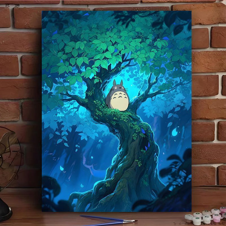 Enchanted Forest Scene Canvas Art Print Bowlift