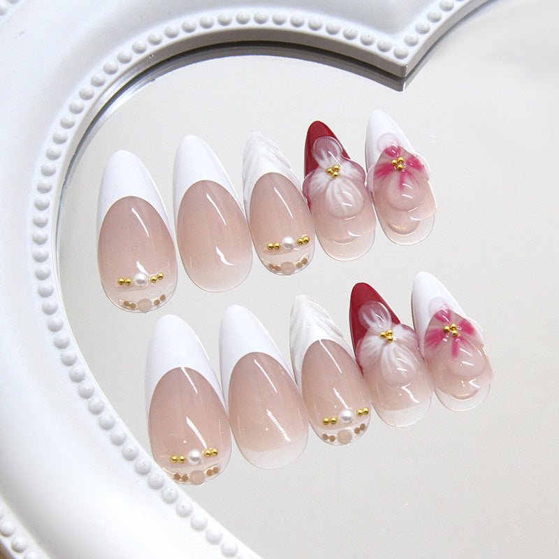 Floral Fantasy Press-On Nail Art Bowlift