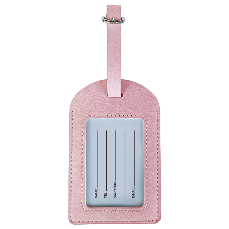 Stylish Leather Luggage Tag Bowlift