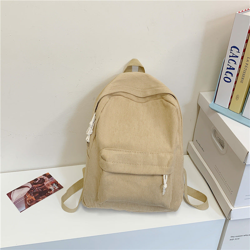 Textured Corduroy Backpack