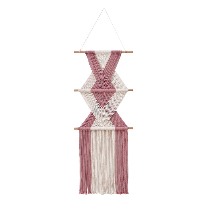 Macramé Wall Decor with Geometric Pattern Bowlift