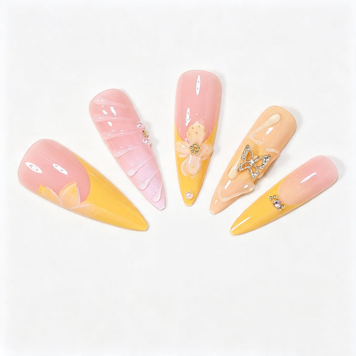 Artistic Butterfly Nail Art Set Bowlift