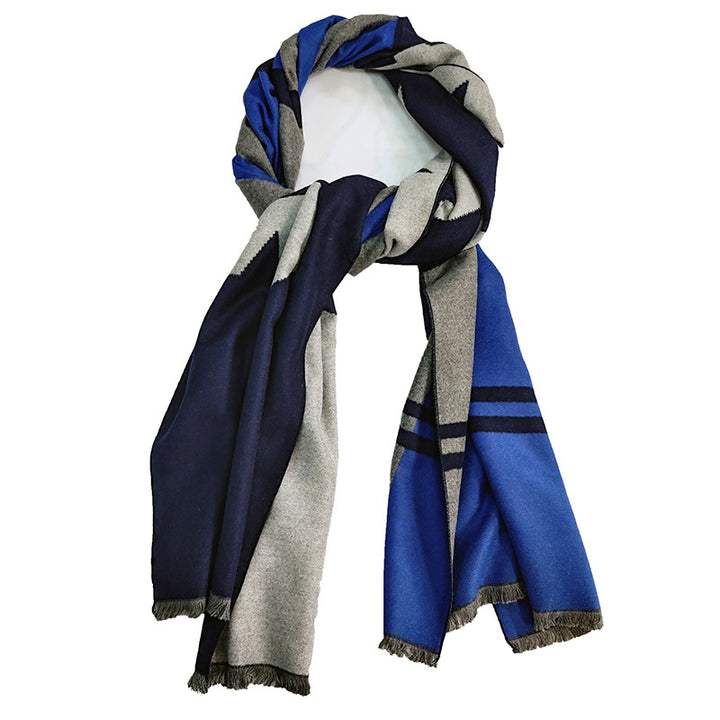 Ladies Elegant and Warm Scarf with Geometric Pattern Bowlift