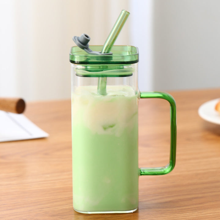 Women's drinking container with innovative lid system and integrated straw Bowlift