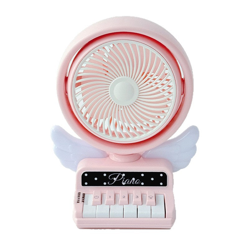 Unisex Portable Mini Fan in Playful Piano Design Bowlift