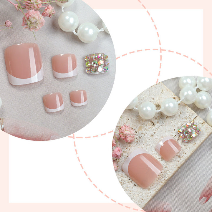 Artificial nail set with glamorous 3D decorations Bowlift
