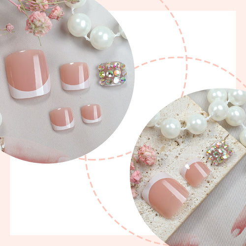 Artificial nail set with glamorous 3D decorations Bowlift