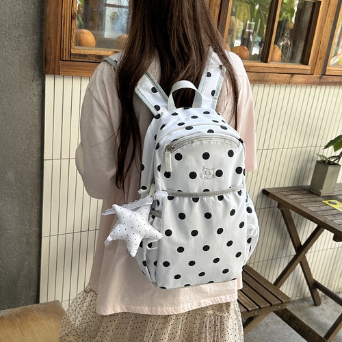 Playful Dotted Backpack Bowlift