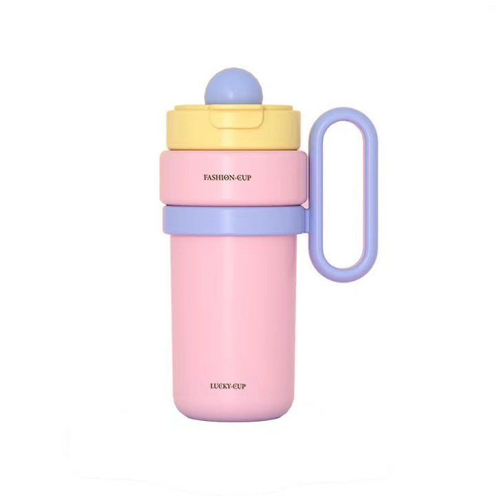 Ladies Multifunctional Insulated Bottle with Unique Lid Bowlift