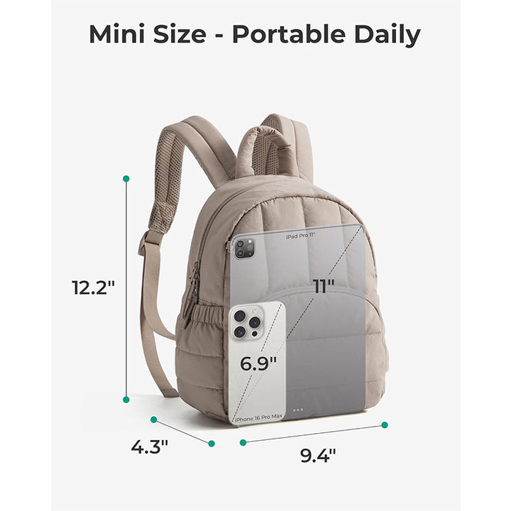 Compact backpack with padded back Bowlift