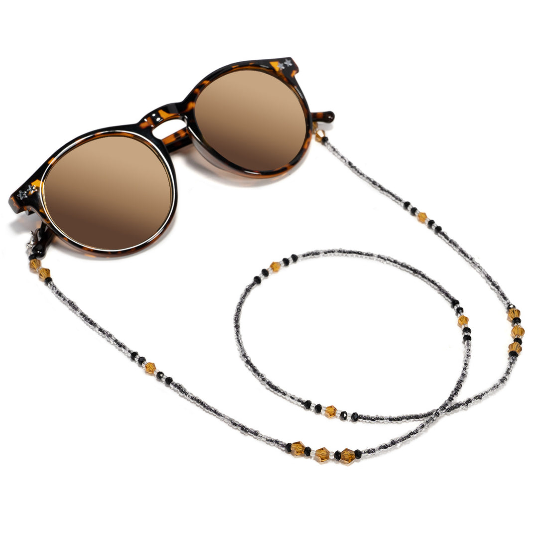 Elegant Purple Beaded Eyewear Chain Bowlift