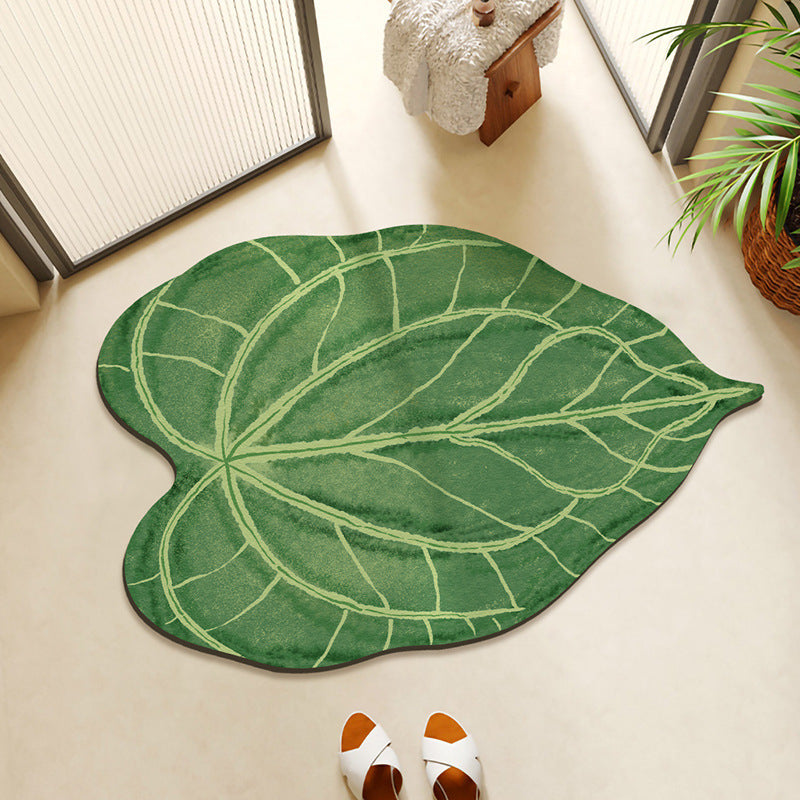 Leaf-Shaped Area Rug